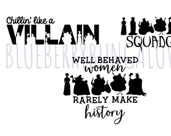 Disney Villain Svg Etsy