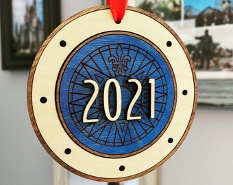 DCL Inspired Stateroom Door Christmas Ornament // DCL Cruise Line Inspired Christmas Ornament // Custom Ornament