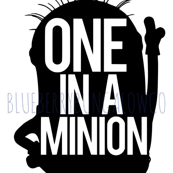 Ich einfach Unverbesserlich Digitale Datei // One in a Minion // SVG PNG JPG