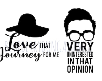 Schitt's Creek SVG Bundle, David & Alexis Rose Quotes (Digital Download)