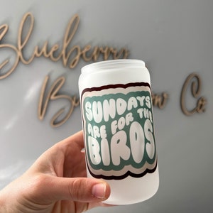 Vaso de cerveza esmerilado inspirado en los Philadelphia Eagles // Vaso de cerveza esmerilado de 355 ml // Fly Eagles Fly