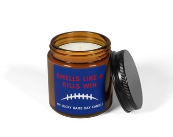 Smells Like a Bills Win Candle / Lucky Game Day Candle / Buffalo Bills Fan Gift / Buffalo Candle