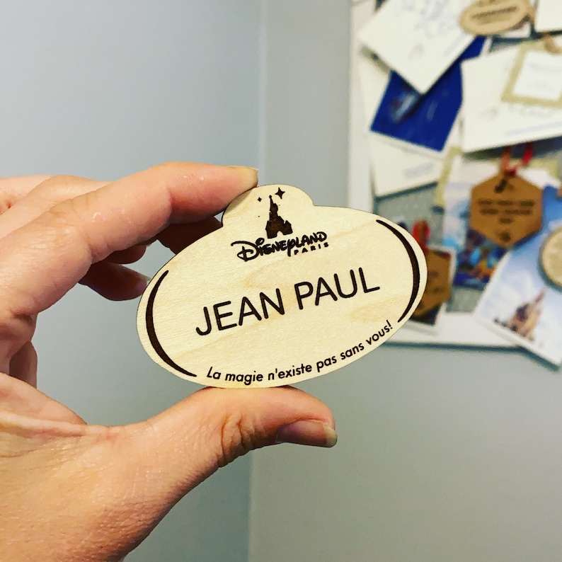 Disney Cast Member Name Tag Christmas Ornament // Name Tag Etsy