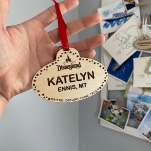 Cast Member Name Tag Christmas Ornament //  WDW // DCL Cruise Line // DL // Dis Store // Galaxy&#39;s Edge