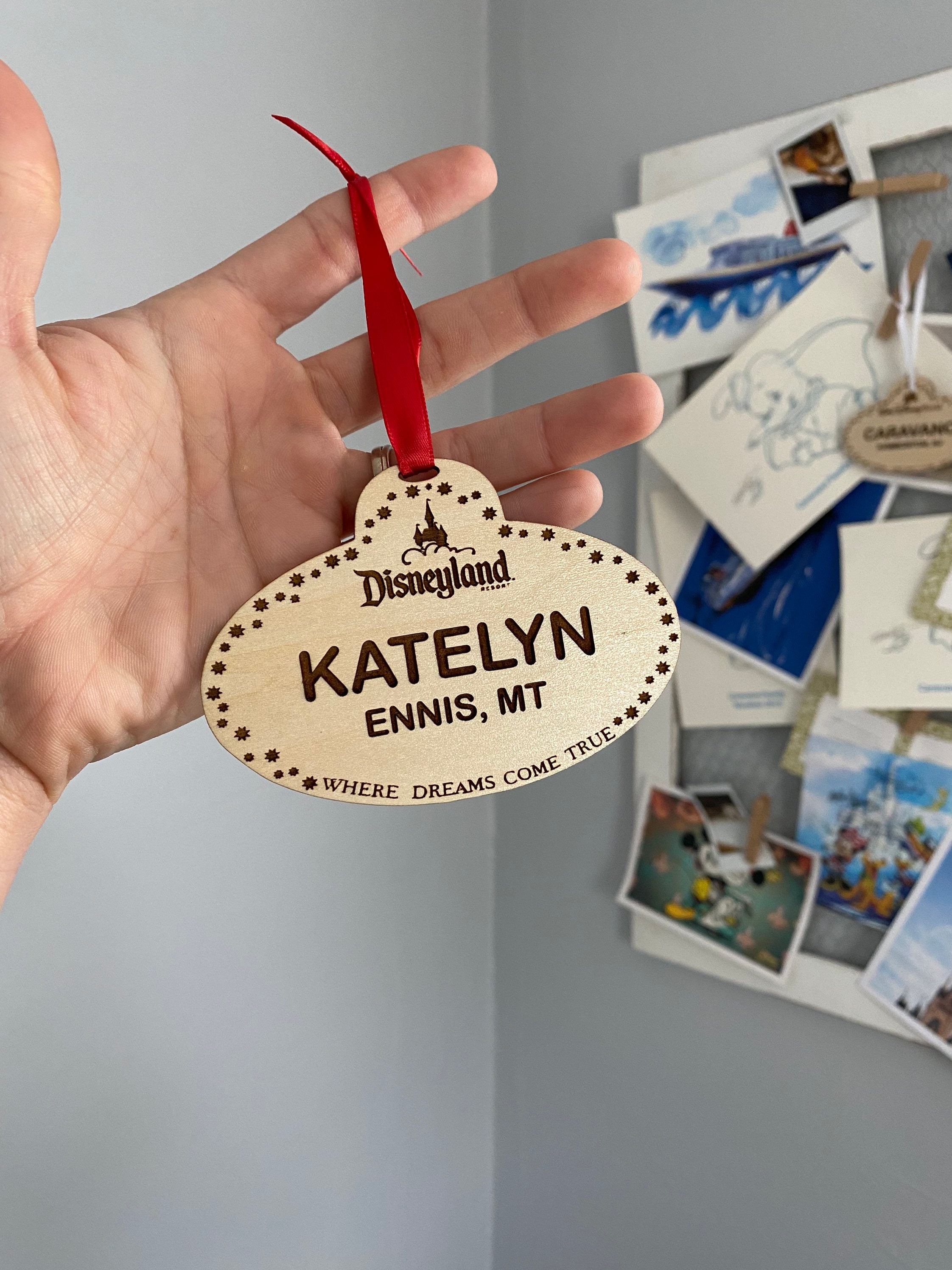 Cast Member Name Tag Christmas Ornament //  WDW // DCL Cruise Line // DL // Dis Store // Galaxy's Edge