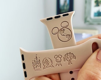 AP // DVC Inspired // Annual Passholder Inspired // DVC Inspired Watch Band  // Engraved Magic Inspired Watch Band