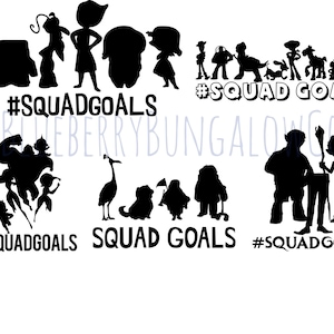 Squad Goals Ultimate Bundle // Toy Story // Up // Onward // Inside Out // The Incredibles // Squad Goals Bundle SVG PNG JPG