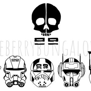 Objetivos del equipo Bad Batch // Clone Force 99 // Star Wars Bad Batch // Descarga digital SVG PNG