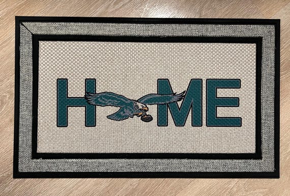 Philadelphia Football Welcome Mat, Birds Home Decor
