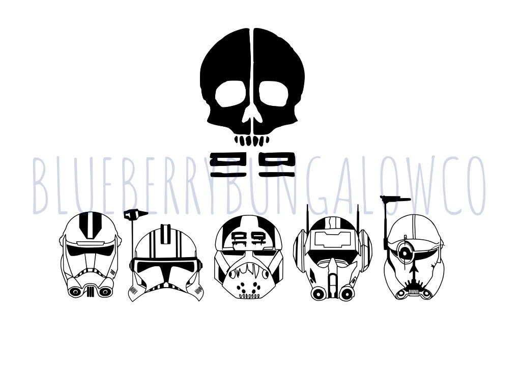 Captain Rex Clone Wars Digital Download SVG PNG JPEG Star Wars File