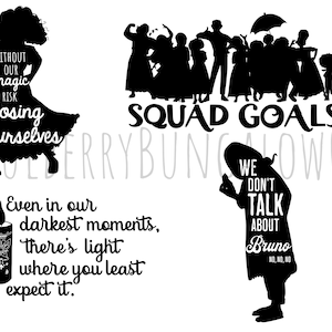 Encanto Bundle // Squad Goals // Encanto Miracle // Mirabel Madrigal // We Don&#39;t Talk About Bruno // SVG PNG