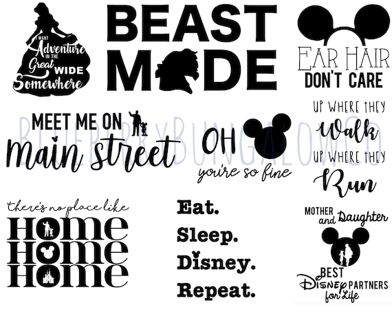 Download Disney Digital Bundle 12 Unique Digital Designs Svg Png Etsy
