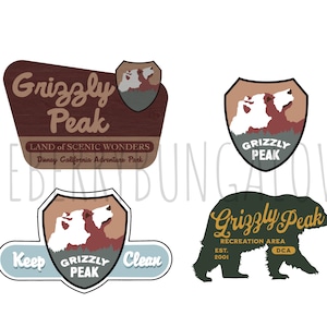 Grizzly Peak Bundle // California Adventure Bundle // Park Inspired Grizzly Peak // DCA Inspired Digital Files // Magical Sublimation // PNG