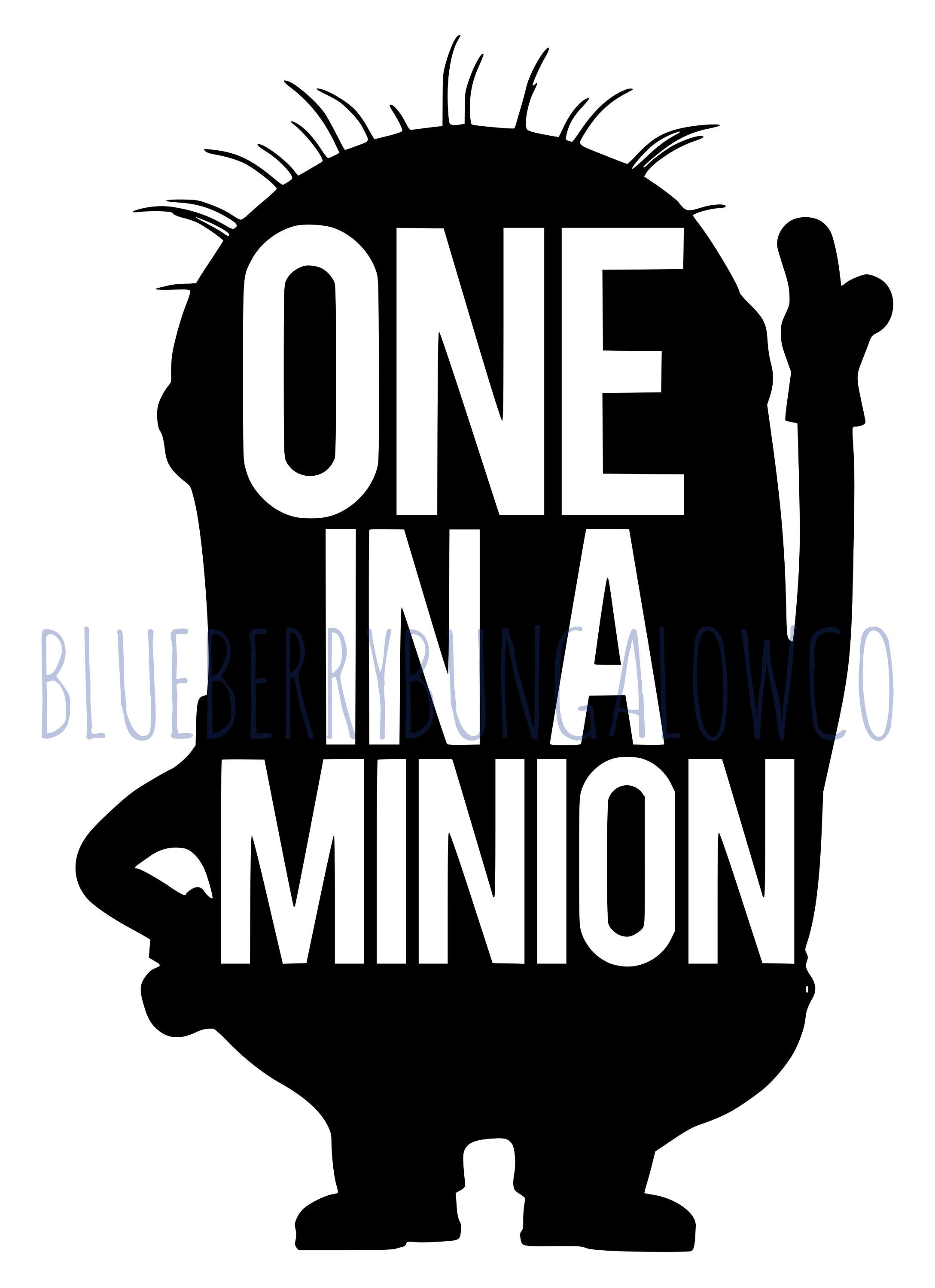 Despicable Me Digital File // One in a Minion // SVG PNG JPG