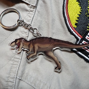 Tyrannosaurus Rex Keychain Jurassic Park Jurassic World