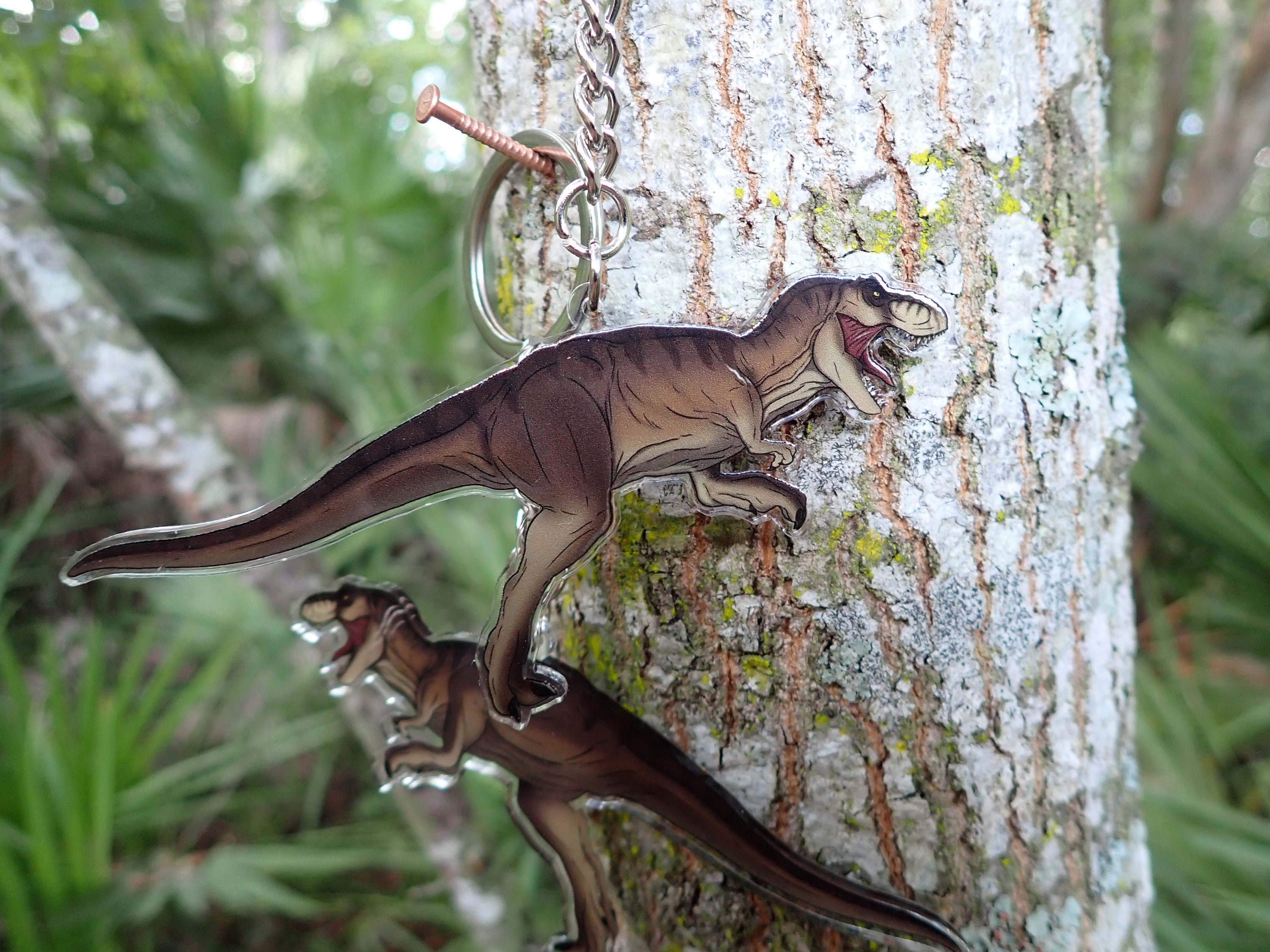 Tyrannosaurus Rex Keychain Jurassic Park Jurassic World - Etsy