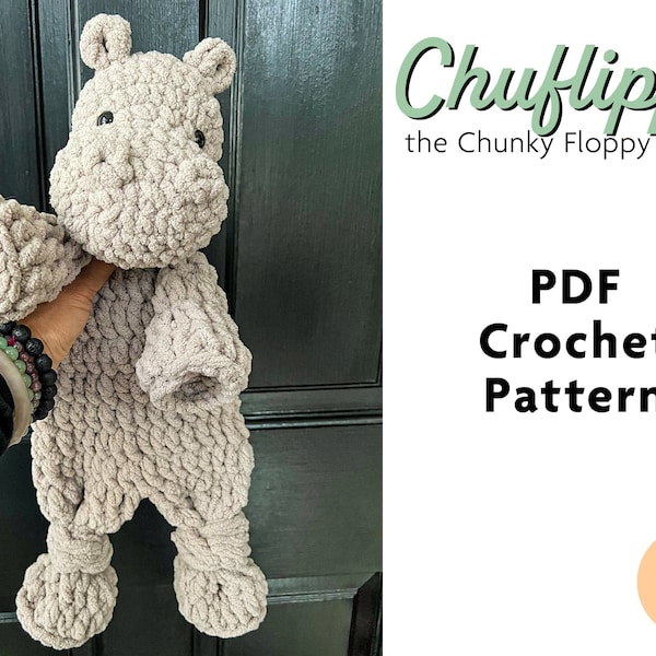 Chuflippo das Chunky Floppy Nilpferd - Amigurumi Häkelanleitung