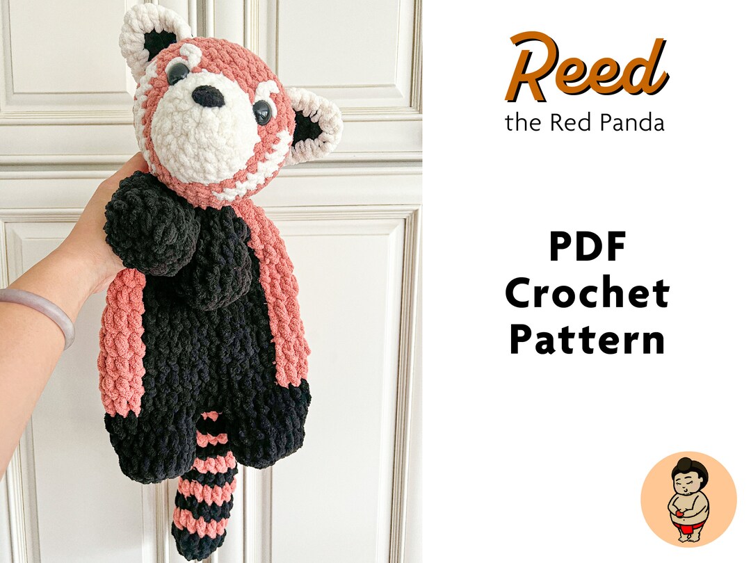 Low-sew - Reed the Red Panda - Amigurumi Crochet Pattern - Etsy