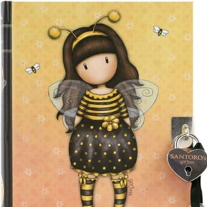 Santoro London Gorjuss Just Bee-Cause Heart Lock Diário Diário Diário