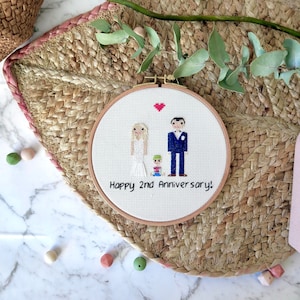 Anniversary gift for him, personalised gift for husband, Anniversary gift for wife, Second anniversary gift, Cotton anniversary gift for him