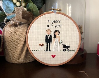 4 year anniversary gift, 4th Anniversary gift, Wedding anniversary gift for him, Anniversary gift for her, gift for him, gift for her