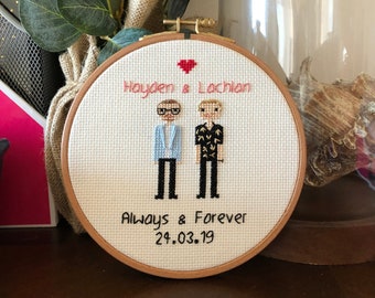 Regalo del secondo anniversario, regalo di anniversario personalizzato per il fidanzato, regalo personalizzato per lui, regalo per l'anniversario di cotone, regalo anniversario