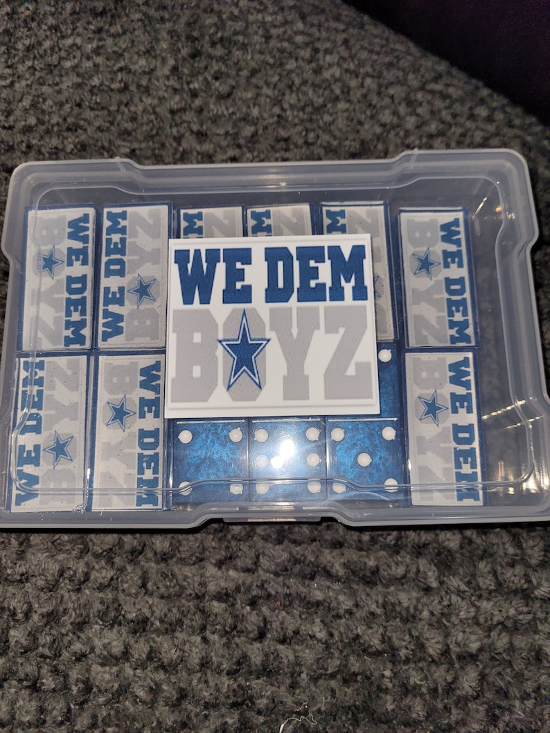 Dallas Cowboys Custom Domino Set Etsy