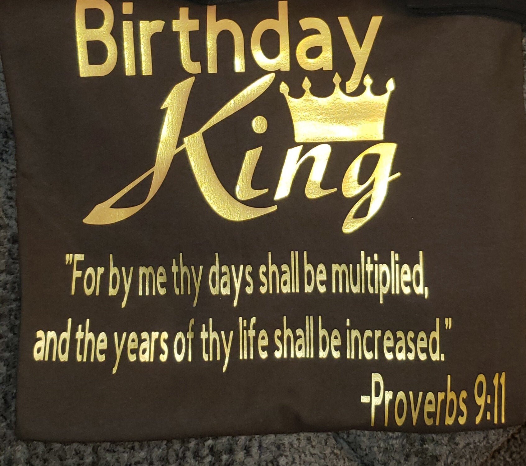 Birthday King Svg.file Proverbs 9:11 Birthday for Men - Etsy UK