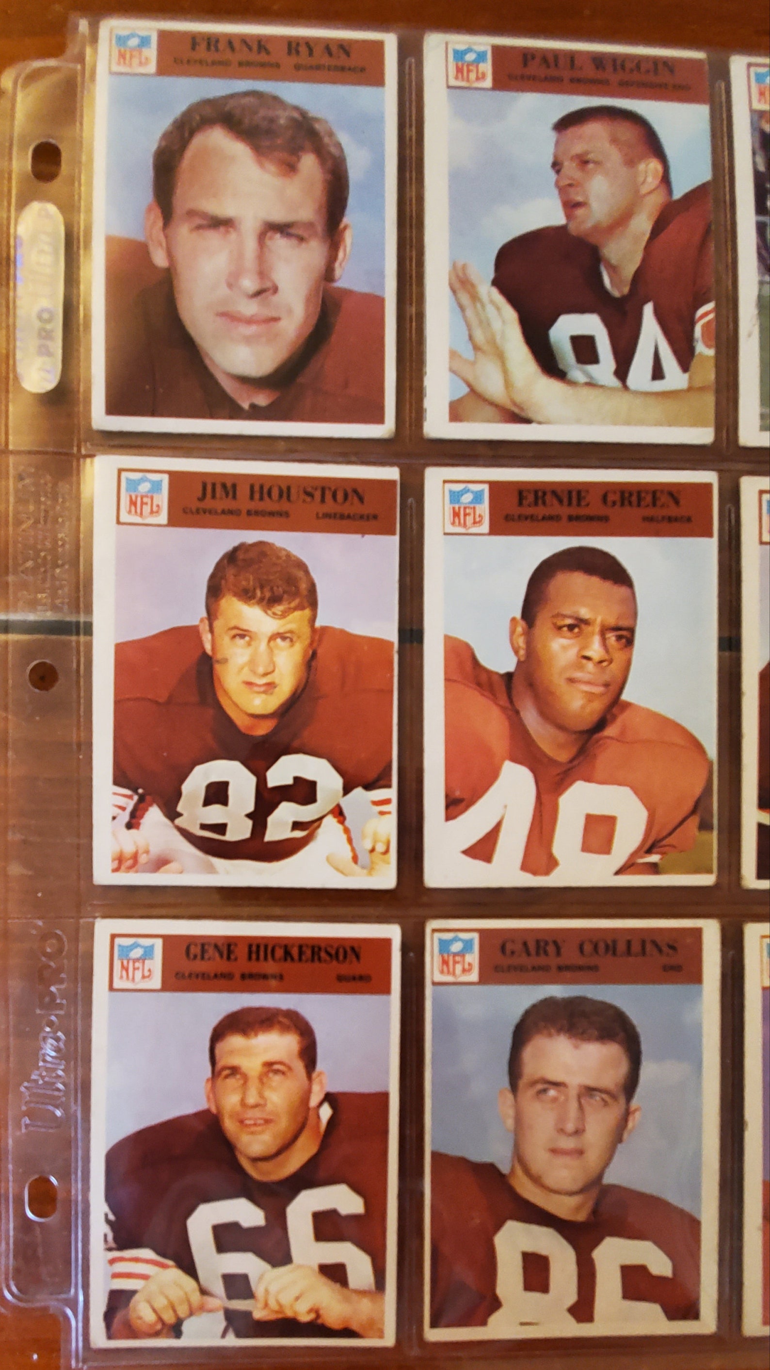 1966 Philadelphia Cleveland Browns Football Cards 9 Players in Etsy