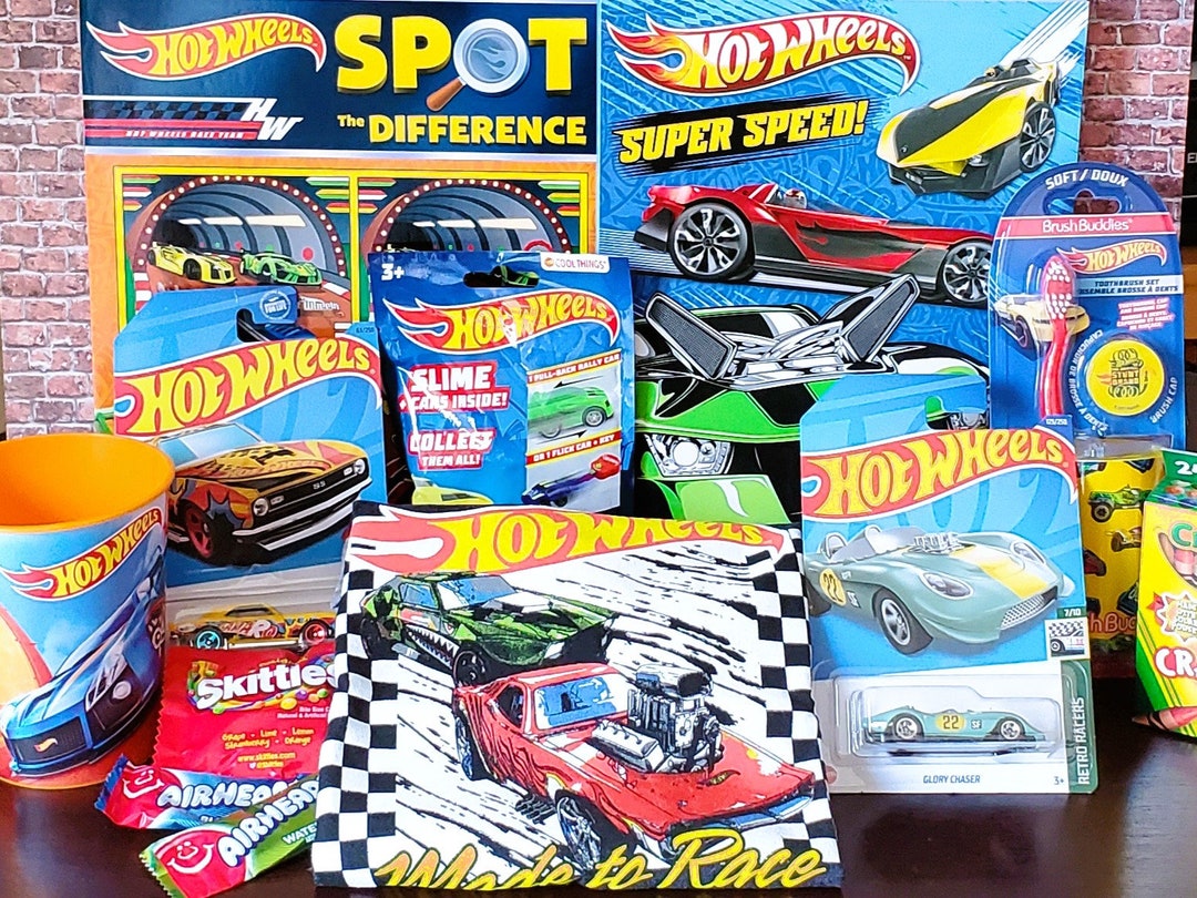 Hot Wheels Gifts for Kids Hot Wheels Gift Basket Hot Wheels Gift Bag, T