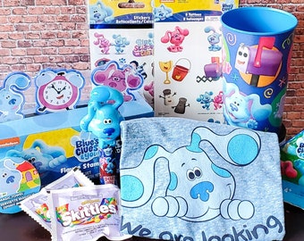 Blues Clues Gifts  Gift Basket for Toddler Boys!  Blues Clues Gift Bag Filled with Toys, T-shirt & Goodies for Birthdays, Gift Ready.