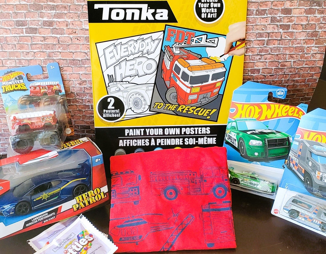 First Responders Gift Basket Firefighters, Police, Rescue Gift Bag for