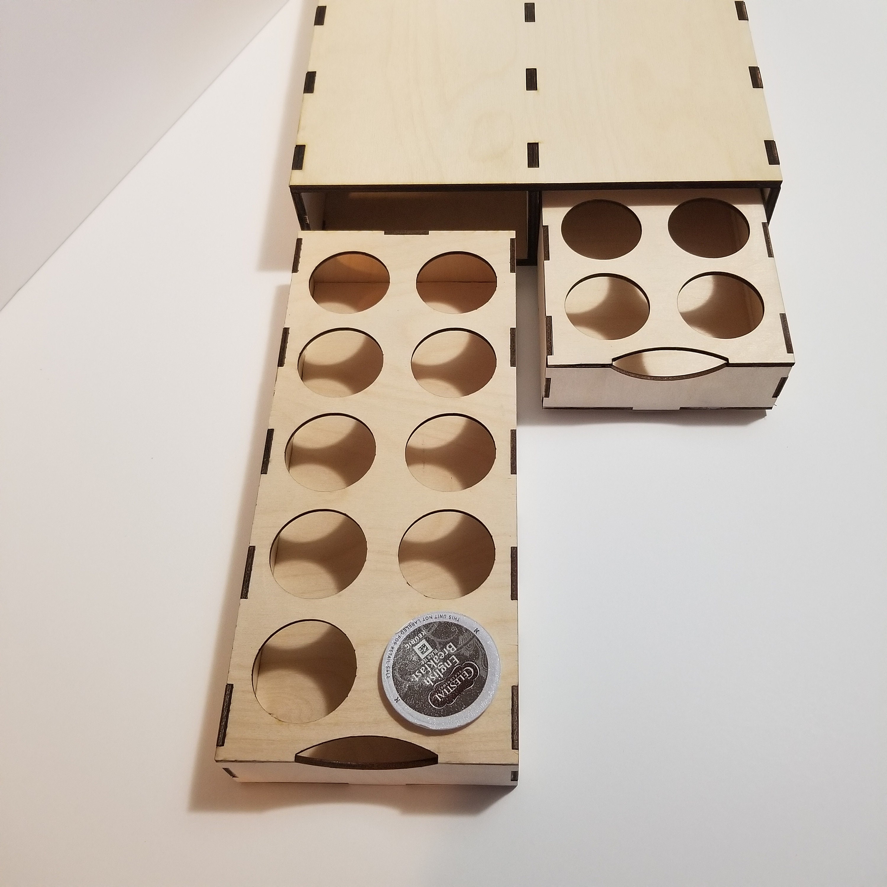 Keurig Stand With Sliding Kcup Holding Trays Laser Cut Etsy