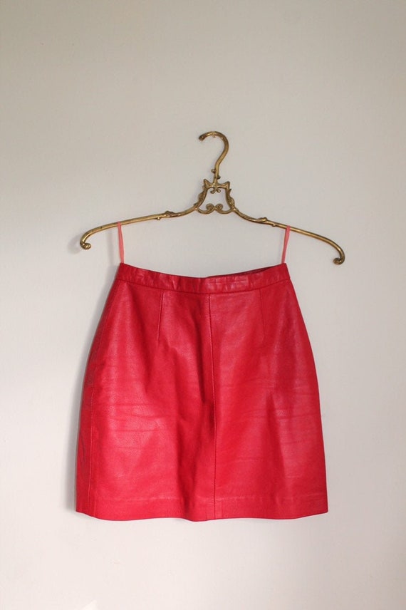 90’s North Beach Leather Red Mini