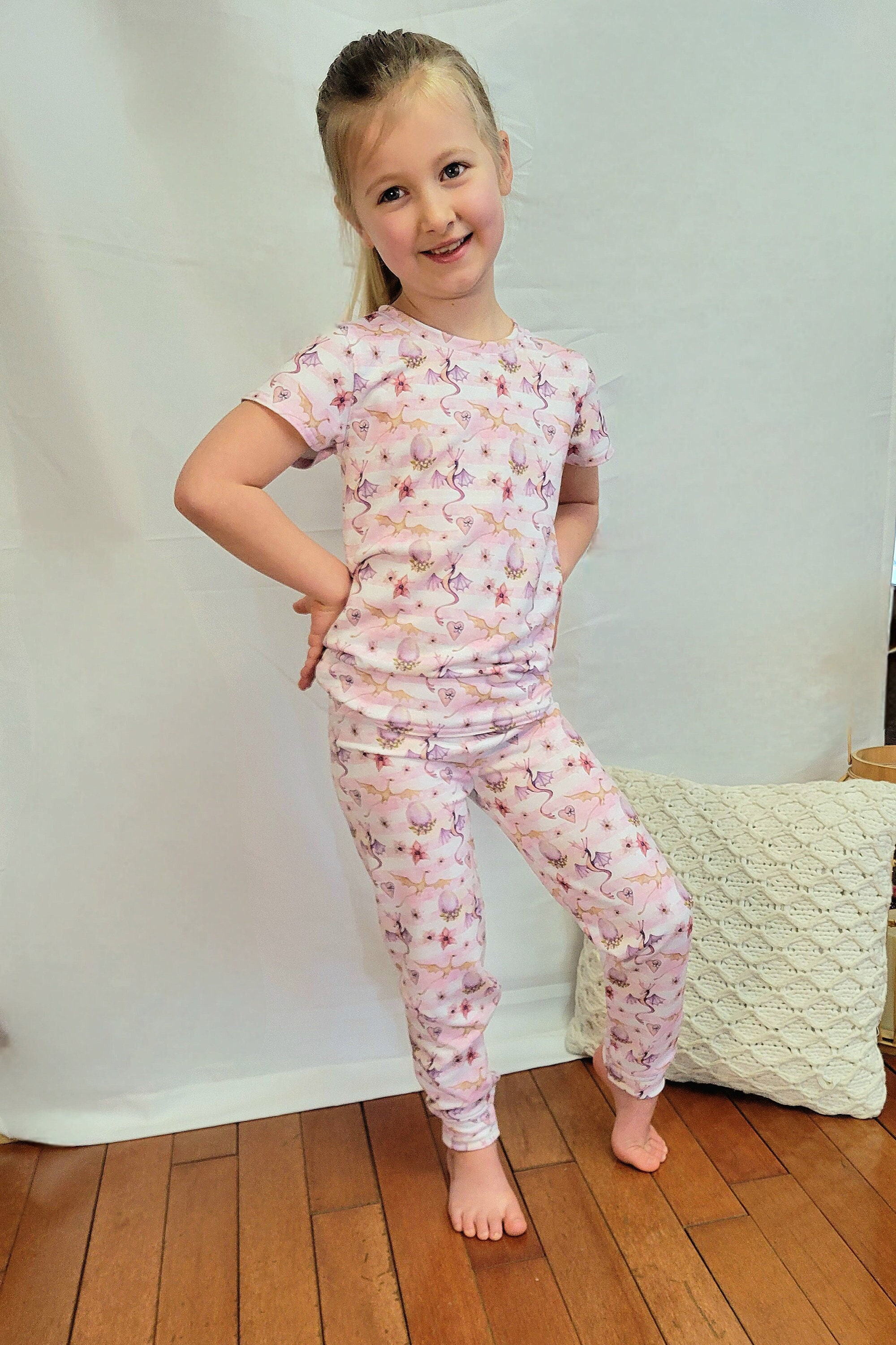 Pink and Purple Striped Pajamas Etsy