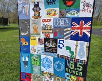 Custom Keepsake Quilt: Memory Blanket from Baby Clothes
