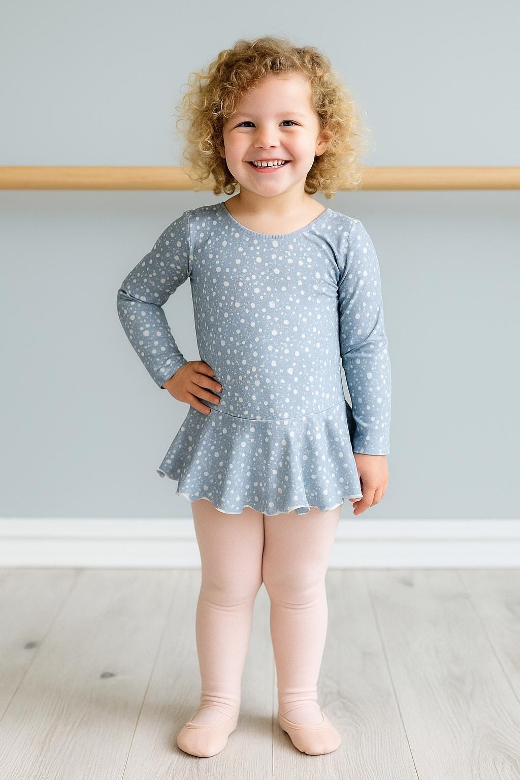Lavender Ballet Leotard with Skirt: Girls Dance Outfit, Handmade Costume