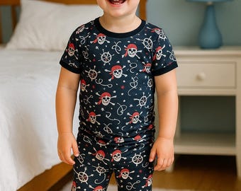 Pirate Pajamas: Skull & Crossbones Nautical Sleepwear - Unisex Cotton Blend
