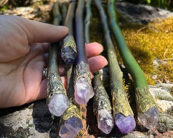 Zauberstäbe von Erika - Amethyst-Zauberstäbe des Waldes