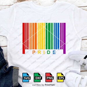 Pride Svg, Rainbow Barcode Svg, LGBT Svg, LGBTQ, Gay Pride, Quotes, Cut Files, Cricut, Silhouette, Png, Shirt, Sublimation, Screen Printing