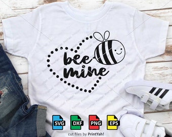 Bee Mine Svg, Valentine Girl, Kids Valentine, Valentines Day Cut File, Funny Love, Cute Kid Quote, Bee Svg, Teacher, Cricut, Silhouette, Png