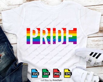 Pride Svg, Rainbow Pride Svg, LGBT Svg, Cut Files, Cricut, Silhouette, LGBTQ Svg, Gay Pride, Quotes, Pride Shirt Svg, Png, Iron On, Sticker