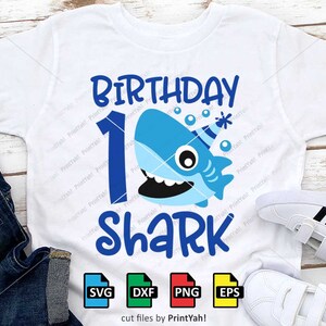 Download Birthday Shark Svg Shark 2nd Birthday Svg Baby Boy Second Etsy