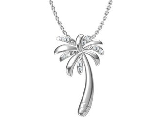Jewels Obsession Palm Tree Necklace 14K Yellow Gold-plated 925 Silver Palm Tree Pendant with 18 Necklace Jewels Obsession Palm Tree Necklace 14K Yellow Gold-plated 925 Silver Palm Tree Pendant with 18 Necklace