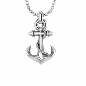 Silver Anchor Pendant