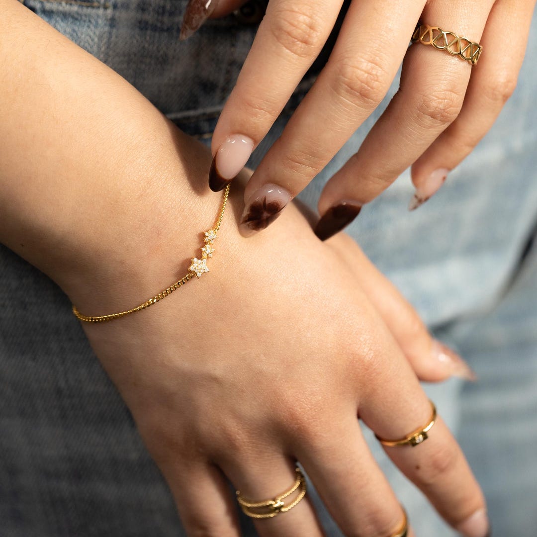 【Miansai】North Star Chain Bracelet,Gold Vermeil North Star Chain Bracelet, Gold Vermeil | Men's Bracelets