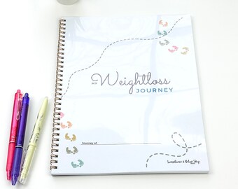 Weightloss Journey Bound Journal Notebook - High Quality - Bariatric - Diet - Weight loss - goals