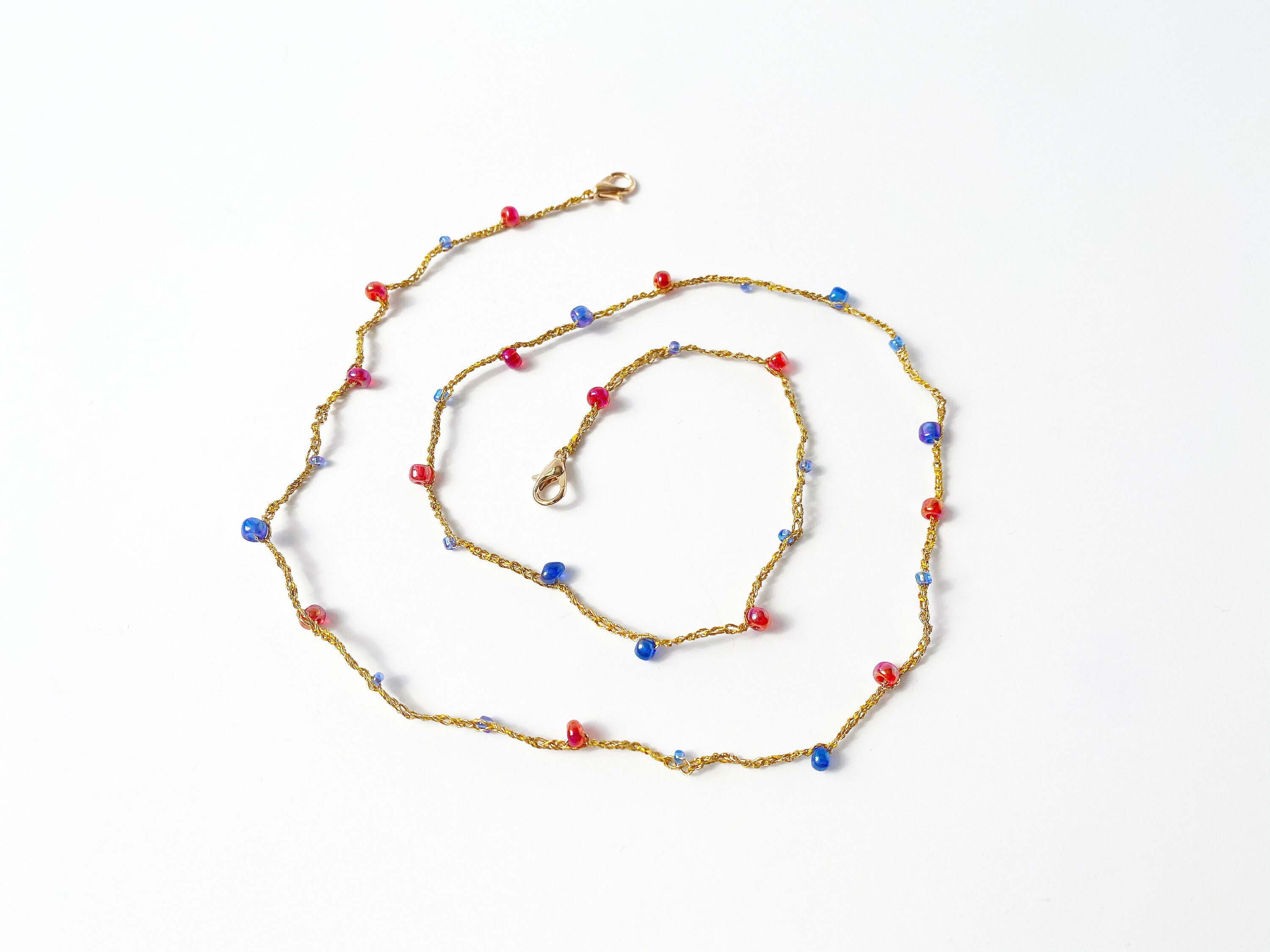 Beaded Crochet Mask & Eyeglasses Chain