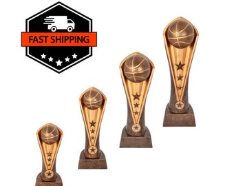 Basketball Award Trophy - Personalized Basketball Award - Team Basketball Gifts - Basketball Team Trophy - Engraved Weighted Plastic Award