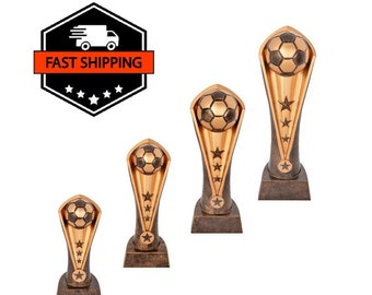 Soccer Trophy Award - Youth Soccer Trophy - Award for Soccer Club - Soccer Ball Award Trophy - Sports Trophy - Weighted Plastic Award Trophy